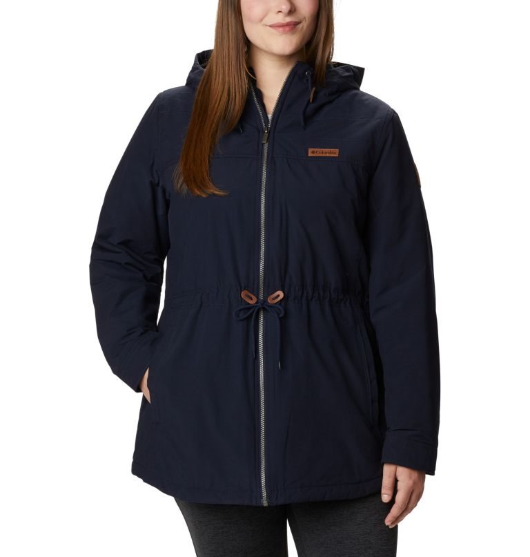 Columbia Chatfield Hill Jakke Dame Marineblå | Plus Size 14703Q